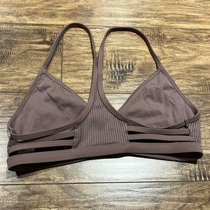 SKYE ribbed beautiful backing tan brown bra